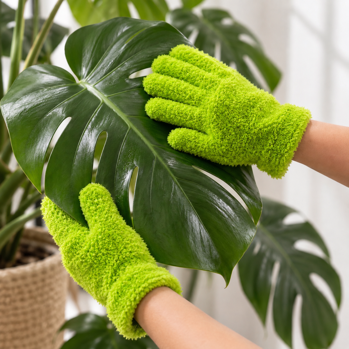 Leaf Cleaning Mittens