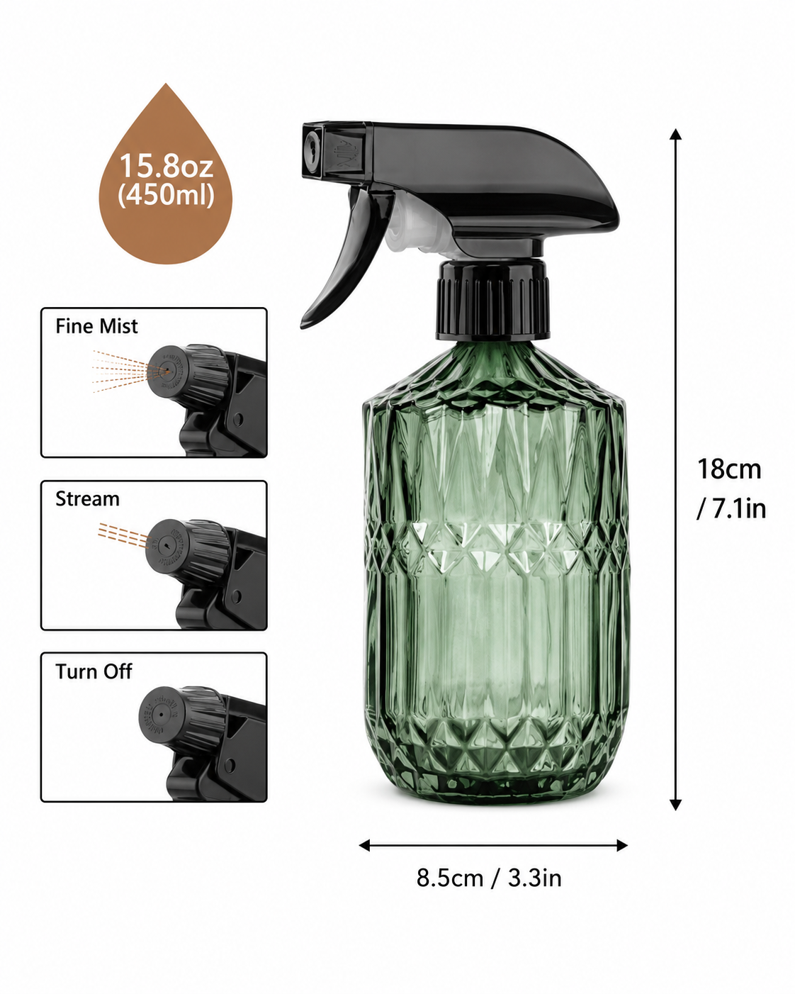 Glass Spray Bottle