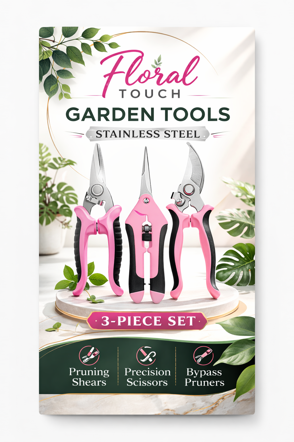 Pruning Shears - 3 Piece Set