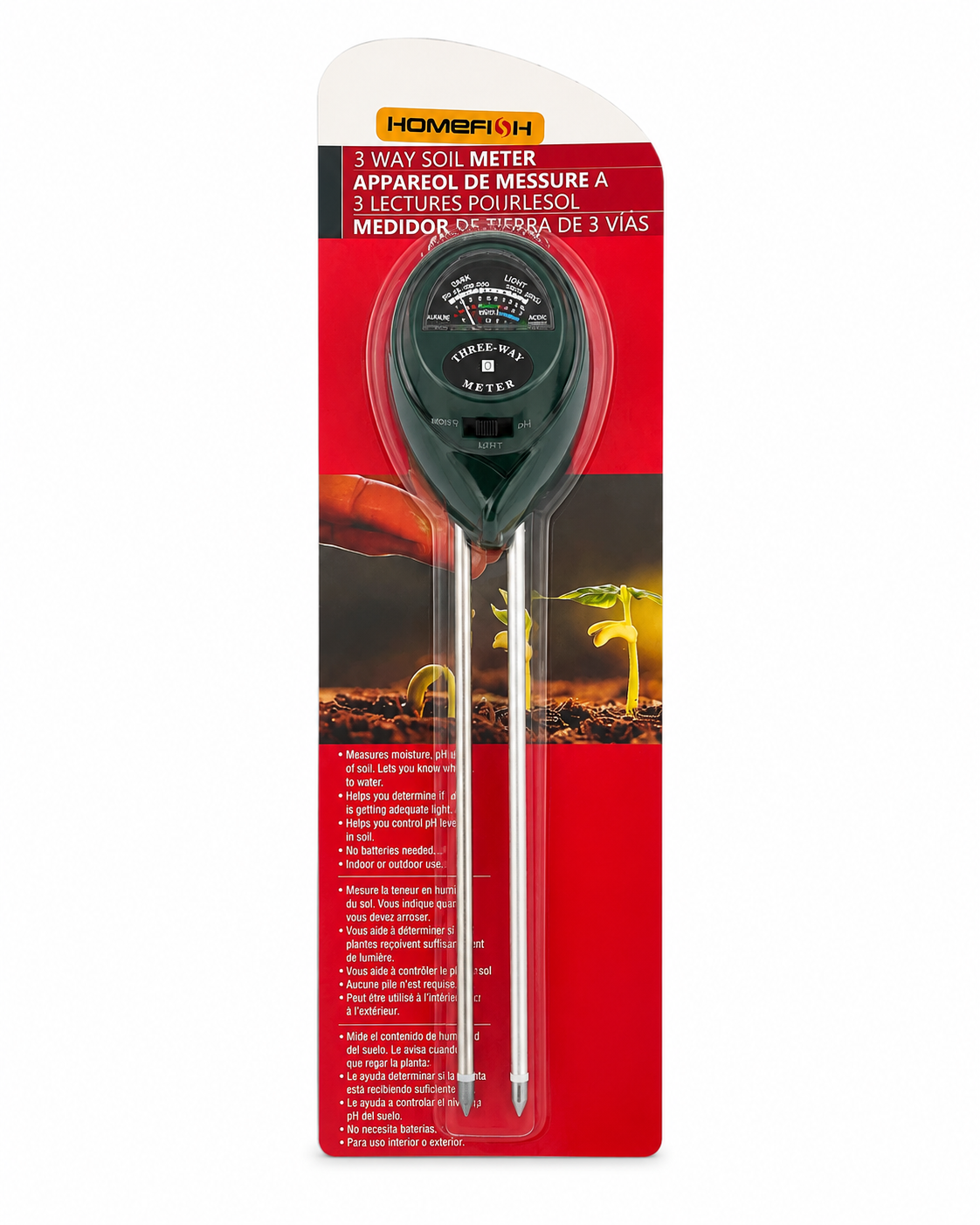 Moisture, Light, and PH Meter