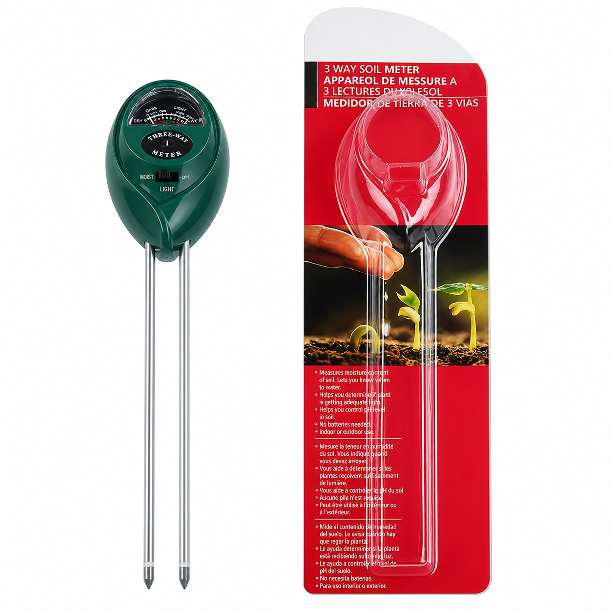 Moisture, Light, and PH Meter